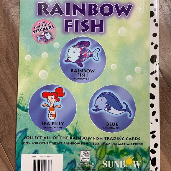 New "Rainbow Fish" Sticker/Activity/Coloring Book - Picture 2 of 8